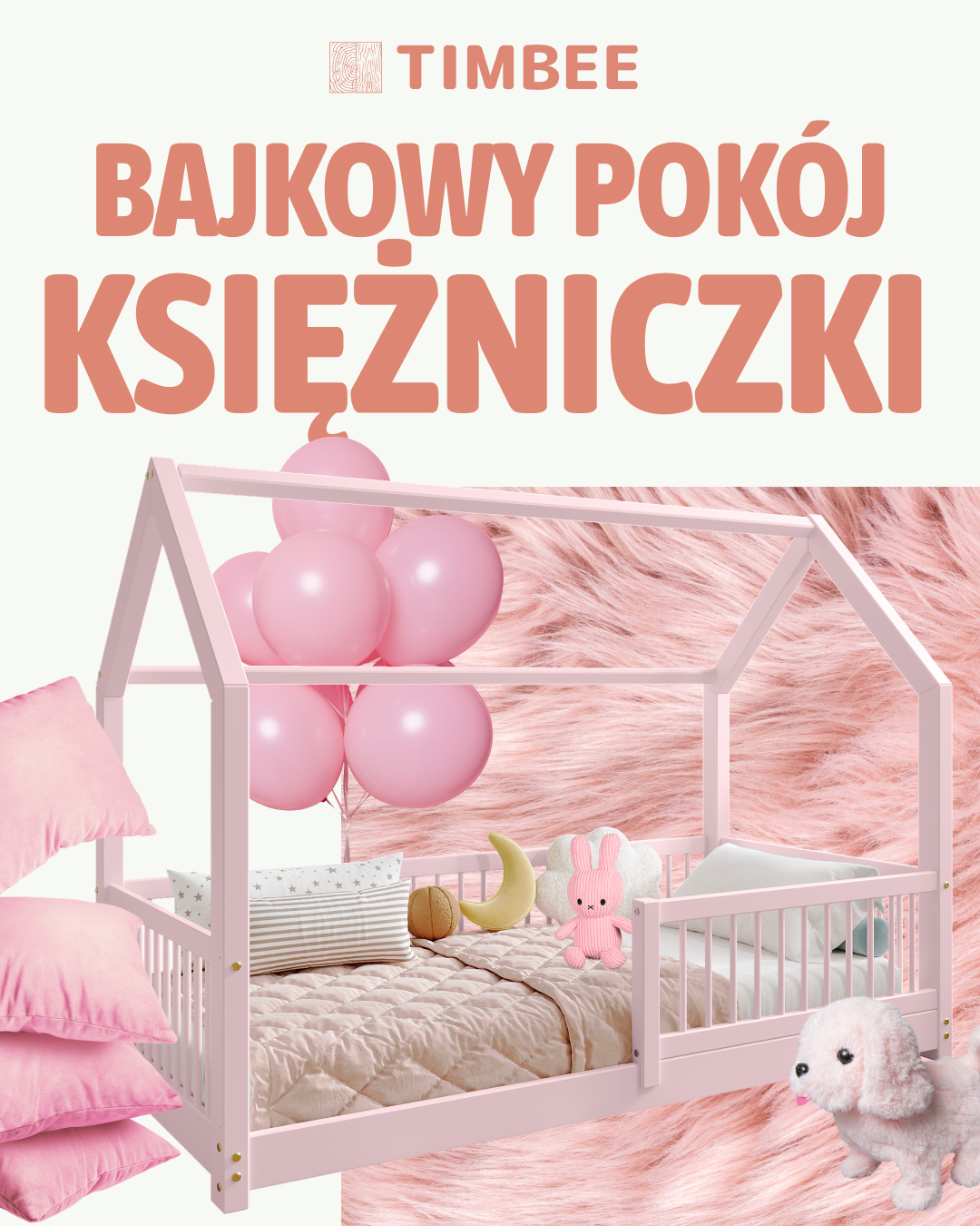 Drewniane łóżeczko Timbee to nie tylko mebel.
To początek pięknej opowieści, która rozwija się każdego dnia… 🌙🩷Wykonane z naturalnego drewna, z delikatnymi detalami i ciepłym wykończeniem, tworzy idealne tło dla małych marzycielek i ich wielkich snów. 🌷🌸 Pastelowe barwy – pudrowy róż, lawenda, kremowa biel czy złamany beż otulą wnętrze miękkością i spokojem.
To kolory, które koją, inspirują i pięknie współgrają z drewnem.🦢 Bajkowe dodatki – baldachim nad łóżkiem, tiulowe zasłony, kwiatowe girlandy, światełka LED…
Każda noc staje się magiczną podróżą do zaczarowanego świata.🌟 Miękkie tekstylia i detale z duszą – aksamitne poduszki, dywan w kształcie chmurki, pudełka na skarby, lusterko jak z pałacu…
Tu każda rzecz ma swoje miejsce w królewskiej historii.🌼 I oczywiście – łóżeczko Timbee, które rośnie razem z Twoją małą królewną.
Stabilne, bezpieczne i pełne uroku – na codzienne przygody i spokojne sny. 💫Styl „little princess” to nie tylko róż.
To ciepło, delikatność i magia dzieciństwa, zamknięta w detalach.
A my jesteśmy tu, by pomóc Ci ją stworzyć. 🤍