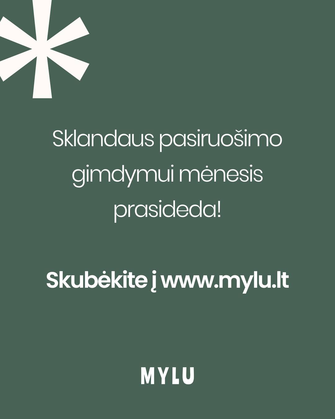 Kartą viena būsima mama mums pasakė: „Aš nebijau gimdymo. Aš bijau nežinoti.“
Ir tai taip pažįstama.
Laukiantis galvoje sukasi ne tik kvėpavimo technikos ar gimdymo planas, bet ir tūkstantis kitų klausimų: kaip pasiruošti emociškai, ko tikėtis pirmomis dienomis, kaip bus su miegu, maitinimu, santykiais… 🤍
🤰 Būtent todėl Mylu.lt vienoje vietoje surinkome pasiruošimo gimdymui seminarus, kuriuose – patikima, specialistų parengta informacija būsimiems tėvams.
Rinkitės iš 19 seminarų ir pokalbių apie:
🗝️ nėštumą ir emocinį pasiruošimą
🗝️ pagalbą sau gimdymo metu
🗝️ saugų kūdikio miegą
🗝️ žindymą ir maitinimą
🗝️ naujagimio būkles, sveikatą ir raidą
🗝️ poros santykių pokyčius tapus tėvais
✨ Visą vasarį:
– pasiruošimo gimdymui kategorijos seminarams taikome -20%
– atrinktoms mamos kategorijos prekėms -10%
Daugiau ramybės. Daugiau aiškumo. Daugiau pasitikėjimo savimi. 💛
Viską rasite www.mylu.lt (arba per nuorodą bio!)
– Mylu.lt komanda
#mylu #mylult #nestumas #laukiuosi #nestuke #pasiruosimasgimdymui #motinyste #tevyste #mamosgyvenimas