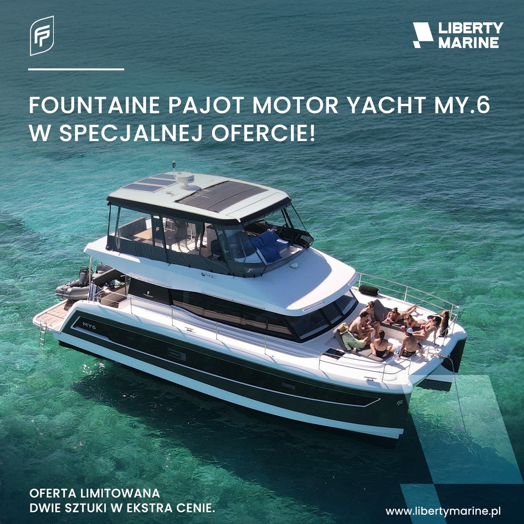 🔥 Fountaine Pajot MY.6 w specjalnej ofercie!Szukasz luksusu, przestrzeni i pełnej swobody na....