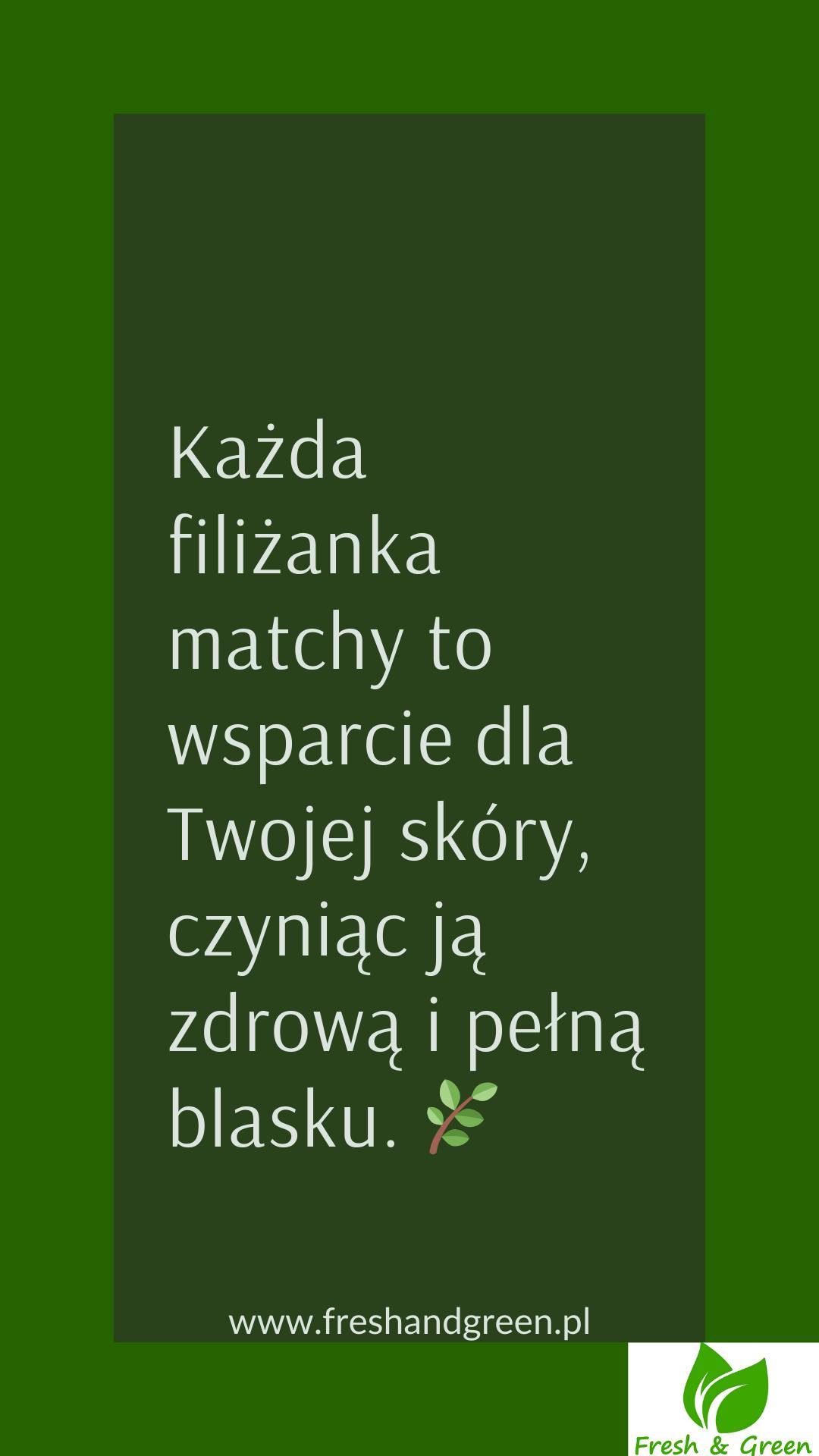 MATCHA TO SEKRET NA ZDROWIE I PIĘKNO SKÓRY.
Antyoksydanty zawarte w matchy pomagają zachować młodość i promienną skórę. 🌸
Regularne picie matchy wspiera detoksykację organizmu, co przekłada się na piękny wygląd. 💧
Każda filiżanka matchy to wsparcie dla Twojej skóry, czyniąc ją zdrową i pełną blasku. 🌿
Pij matchę codziennie, aby dbać o swoje zdrowie i piękno skóry w naturalny sposób. 🍵#freshandgreen #matcha #zdrowie #harmonia #wellnessSprawdź nasze profile:
Instagram: https://www.instagram.com/freshandgreen1/
Facebook: https://www.facebook.com/freshgreentea/
YouTube: https://www.youtube.com/@freshandgreen1
Nasza strona internetowa: https://www.freshandgreen.pl