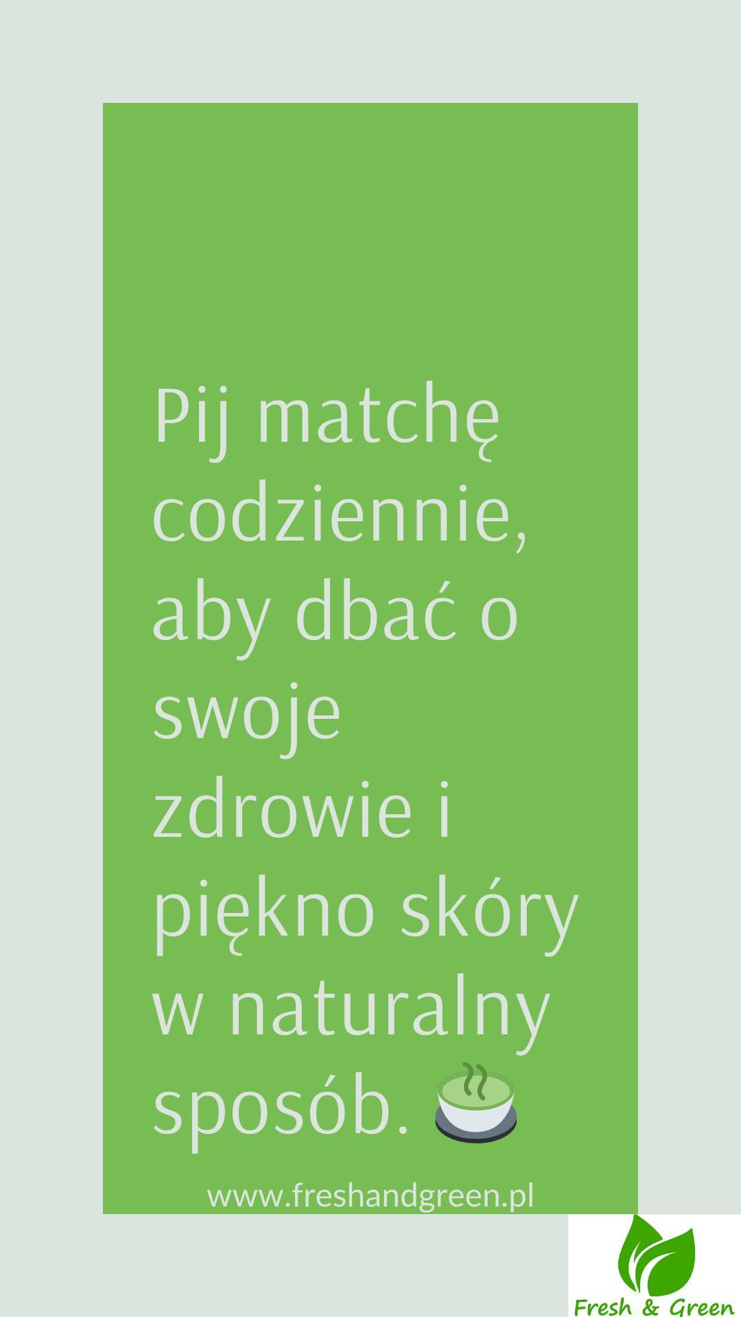 MATCHA TO SEKRET NA ZDROWIE I PIĘKNO SKÓRY.
Antyoksydanty zawarte w matchy pomagają zachować młodość i promienną skórę. 🌸
Regularne picie matchy wspiera detoksykację organizmu, co przekłada się na piękny wygląd. 💧
Każda filiżanka matchy to wsparcie dla Twojej skóry, czyniąc ją zdrową i pełną blasku. 🌿
Pij matchę codziennie, aby dbać o swoje zdrowie i piękno skóry w naturalny sposób. 🍵#freshandgreen #matcha #zdrowie #harmonia #wellnessSprawdź nasze profile:
Instagram: https://www.instagram.com/freshandgreen1/
Facebook: https://www.facebook.com/freshgreentea/
YouTube: https://www.youtube.com/@freshandgreen1
Nasza strona internetowa: https://www.freshandgreen.pl
