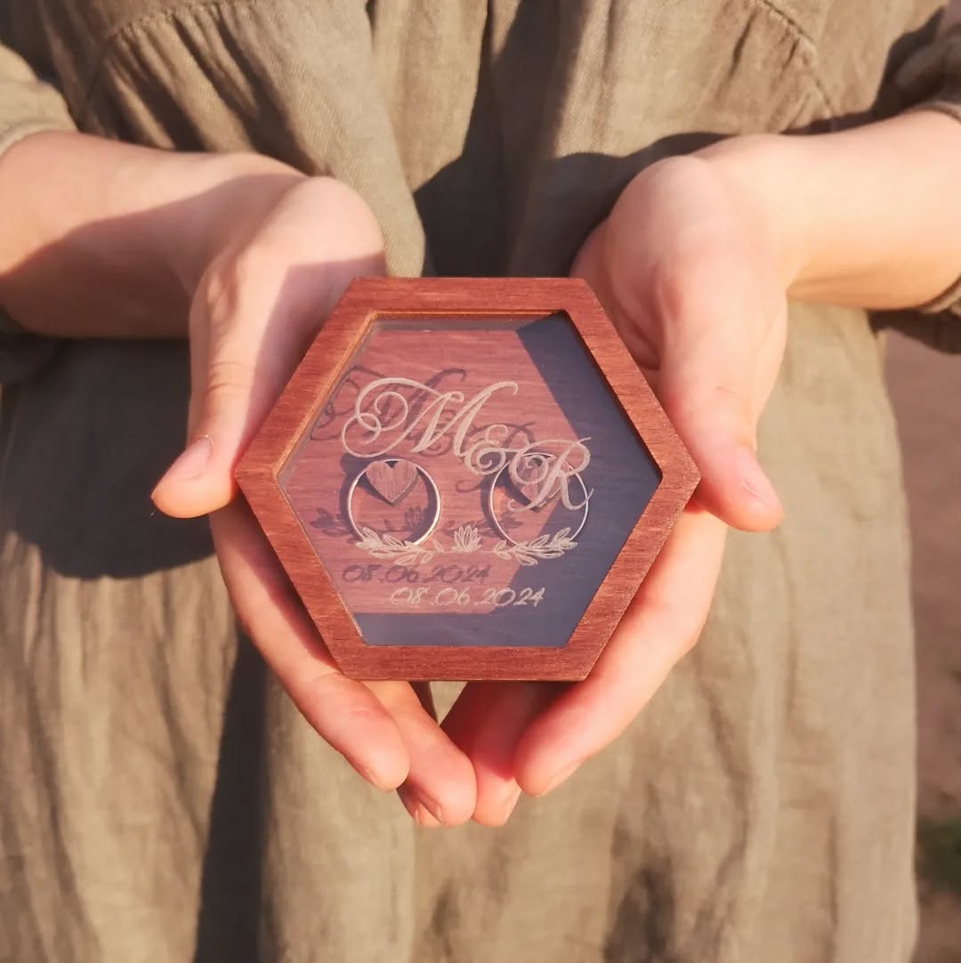 Pudełko na obrączki ślubne 🕊️